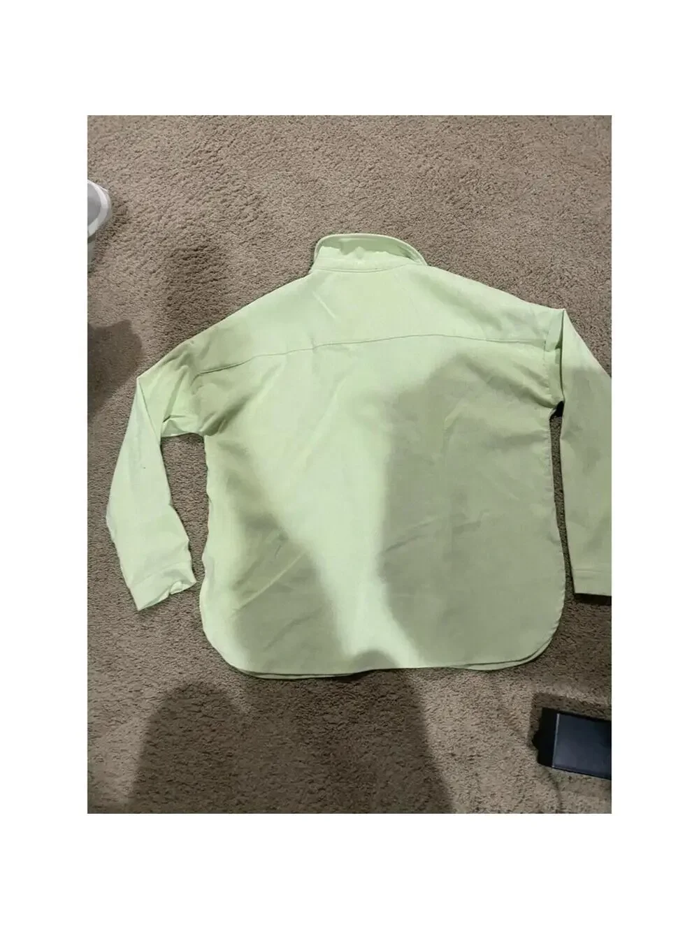 Junior's Flannel long sleeve button shirt KENDALL & KYLE M Medium - light green